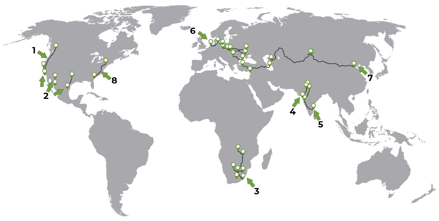 ZEVWISE Corridor Map